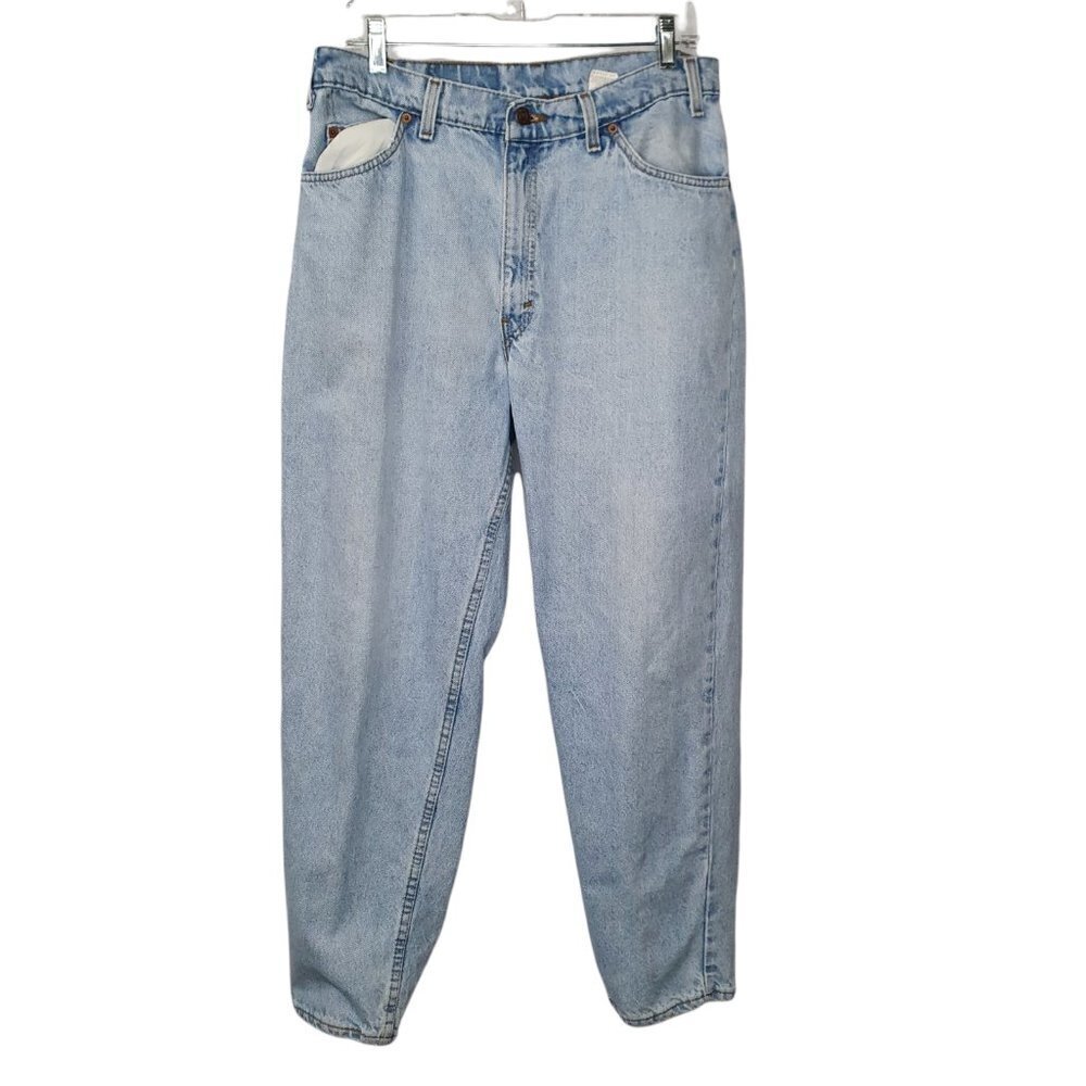 Vintage Levis Orange Tab 560 Loose Fit Tapered‎ Leg Light Blue Jeans Size 34x30